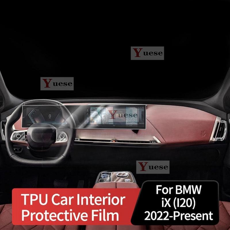 Для BMW iX M60 I20 -2025 Автомобильный интерьер Центральная консоль Прозрачная ТПУ Защитная пленка Антицарапина Наклейка