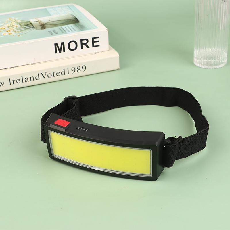 Портативные светодиодные фонари Cob, 3-режимные уличные фонари, встроенный аккумулятор, перезаряжаемый через USB, фонарь для кемпинга, рыбалки, скалолазания