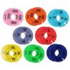 16pcs with Size Mark Closet Rack Dividers Multicolor Hanger Separators Size Sorting