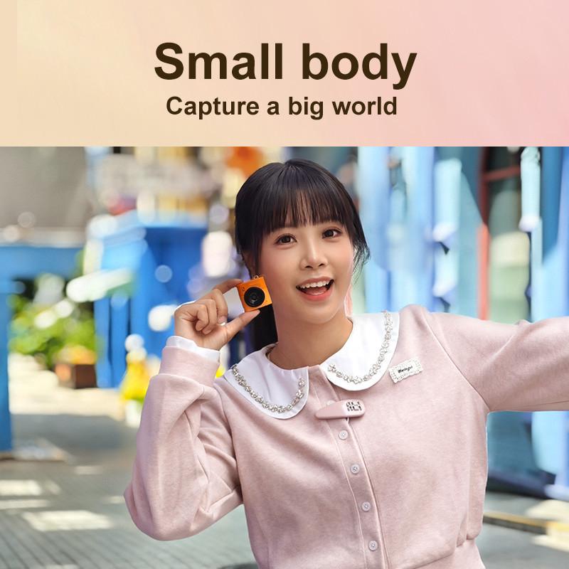 Mini Palm-Sized HD Digital Camera, Camera Keychain Digital Camera, 64MP, 1.4-inch HD Screen, 16x Zoom, Multiple Filters
