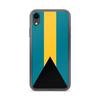 Чехол для телефона – Флаг Багамских островов – Совместим с iPhone XR – Мягкий чехол – Прочный и ударопрочный - Силикон - Pixelforma