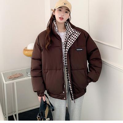 Женская куртка с хлопковой подкладкой, зимняя корейская версия короткой куртки с хлопковой подкладкой, женская свободная утолщенная куртка с воротником-стойкой для студентов
