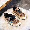 Winter Fashion Leopard Print Women's Shoes Plus Velvet Warm Shoes Comfortable Casual Sports Shoes