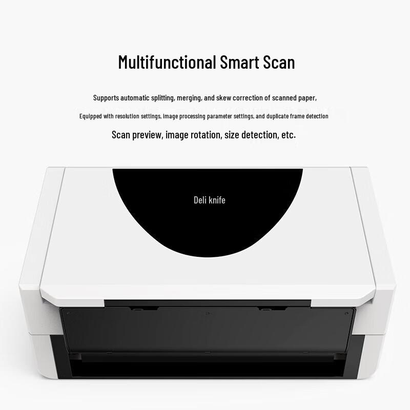 Deli DS401SF A4 High-Speed Duplex Color Sheet-fed Scanner CN plug (adapter included)