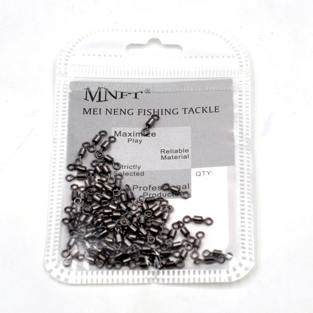 MNFT 400Pcs 14-6# High Tensile Strength Solid Rings Fishing Connector Stainless Steel Anti Corrosion Fishing Tackle Accessories