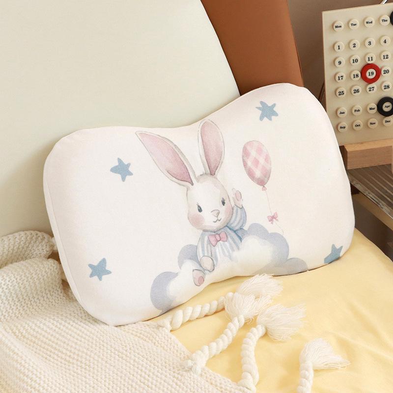 Подушка для сна с эффектом памяти для детей от 0 до 6 лет - чистый хлопок, для всесезонного использования