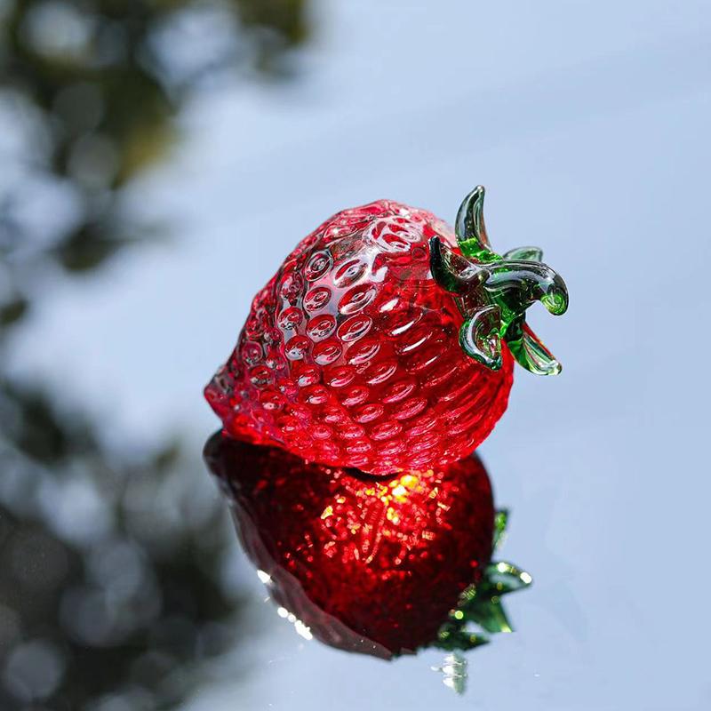 Красочные хрустальные фрукты украшение стола фруктовые фигурки подарок сувенир домашний декор