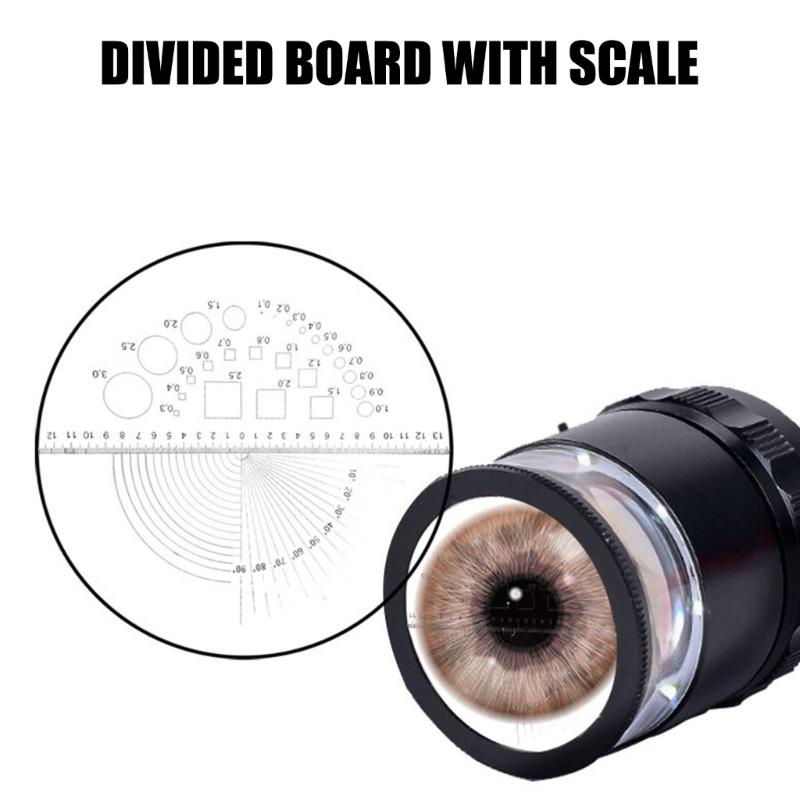 Multifunctional Magnifying Tool with Integrated Rule  & LED illuminate Multifunction  Magnifying for Detailed Observation
