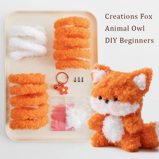 Набор для самостоятельной сборки ершиков для труб в виде кукол-животных Twist Stick, разноцветные пушистые плюшевые стержни для творчества и поделок своими руками, детский подарок