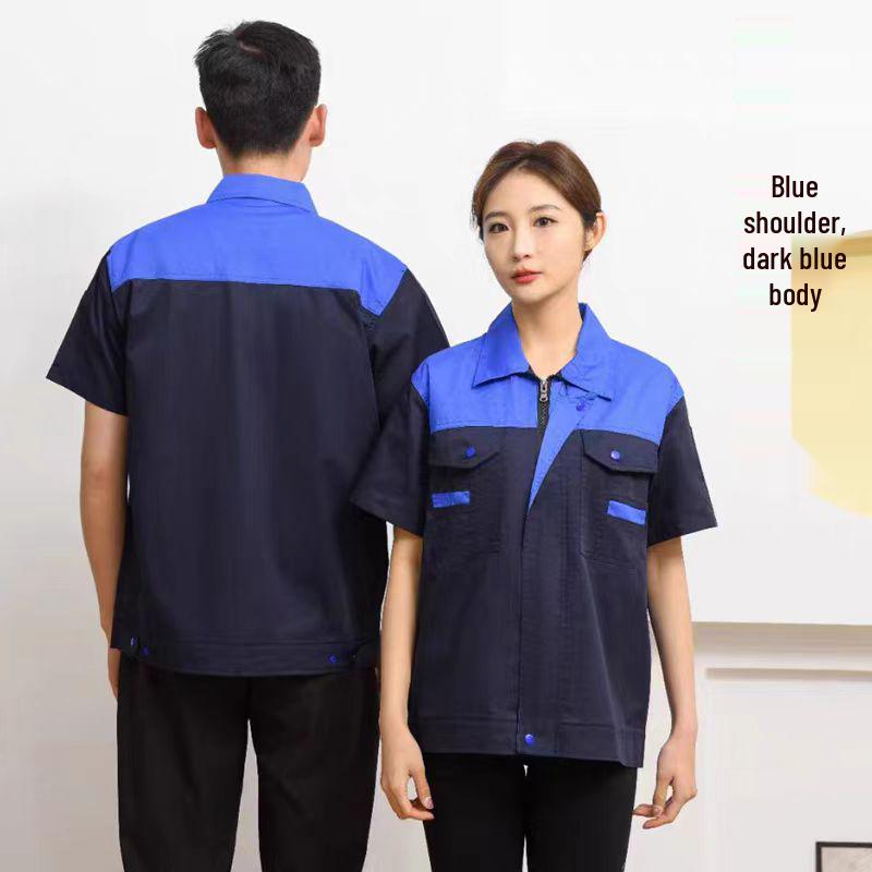 Summer Short-Sleeve Workwear: Comfortable, Breathable, Moisture-Wicking, Hot-Selling, with Printing & Embroidery