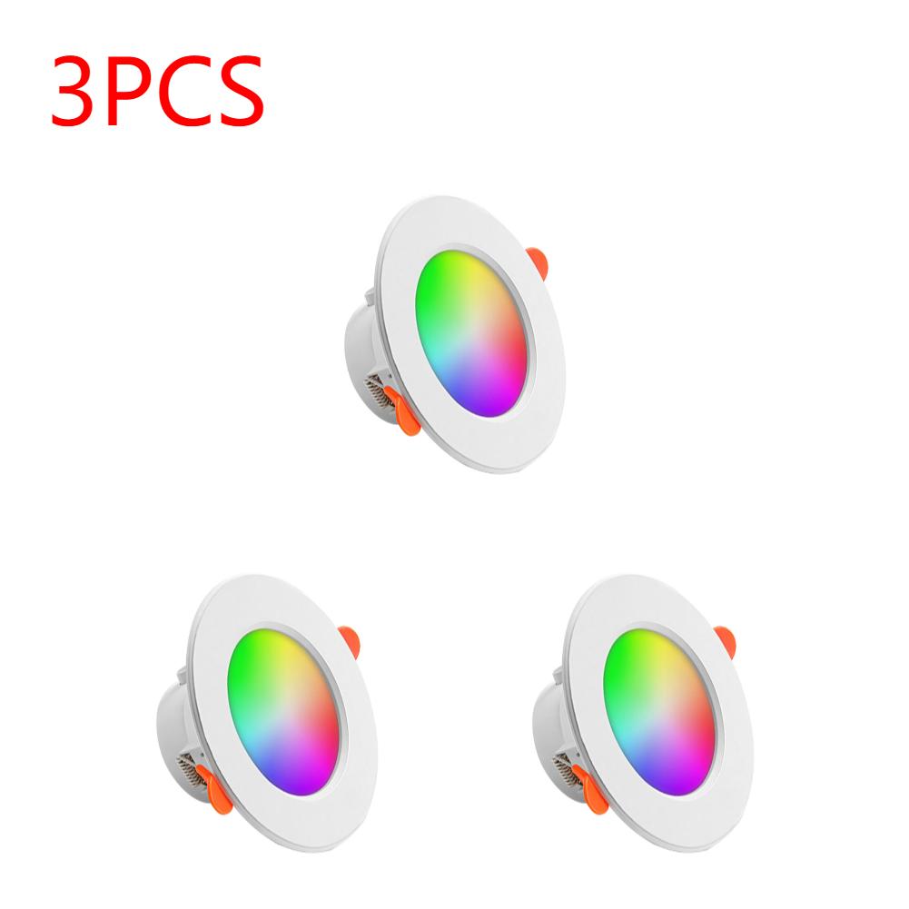 1-6 шт. светодиодный потолочный светильник Tuya Smart Wi-Fi потолочный светильник с регулируемой яркостью RGB + CW + WW прожектор 85-265 В голосовое управление с Alexa Google Home