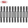 Mask Holder - YWEI - 10pcs Black - Non-slip Silicone - Adjustable - Ear Loops