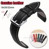 Новый кожаный ремешок для часов 18 мм 20 мм 2 мм для Samsung Watch4/5/6/7 40 мм 44 мм Classic Запасной браслет Браслет с рисунком под ящерицу