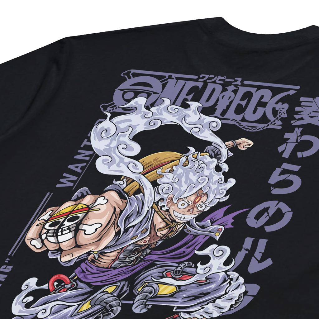 ONE PIECE Ника Луффи Гир 5 Аниме Мужская Женская Летняя Футболка Повседневная Спорт Фитнес Оверсайз Удобная Хлопок Короткий Рукав Топ