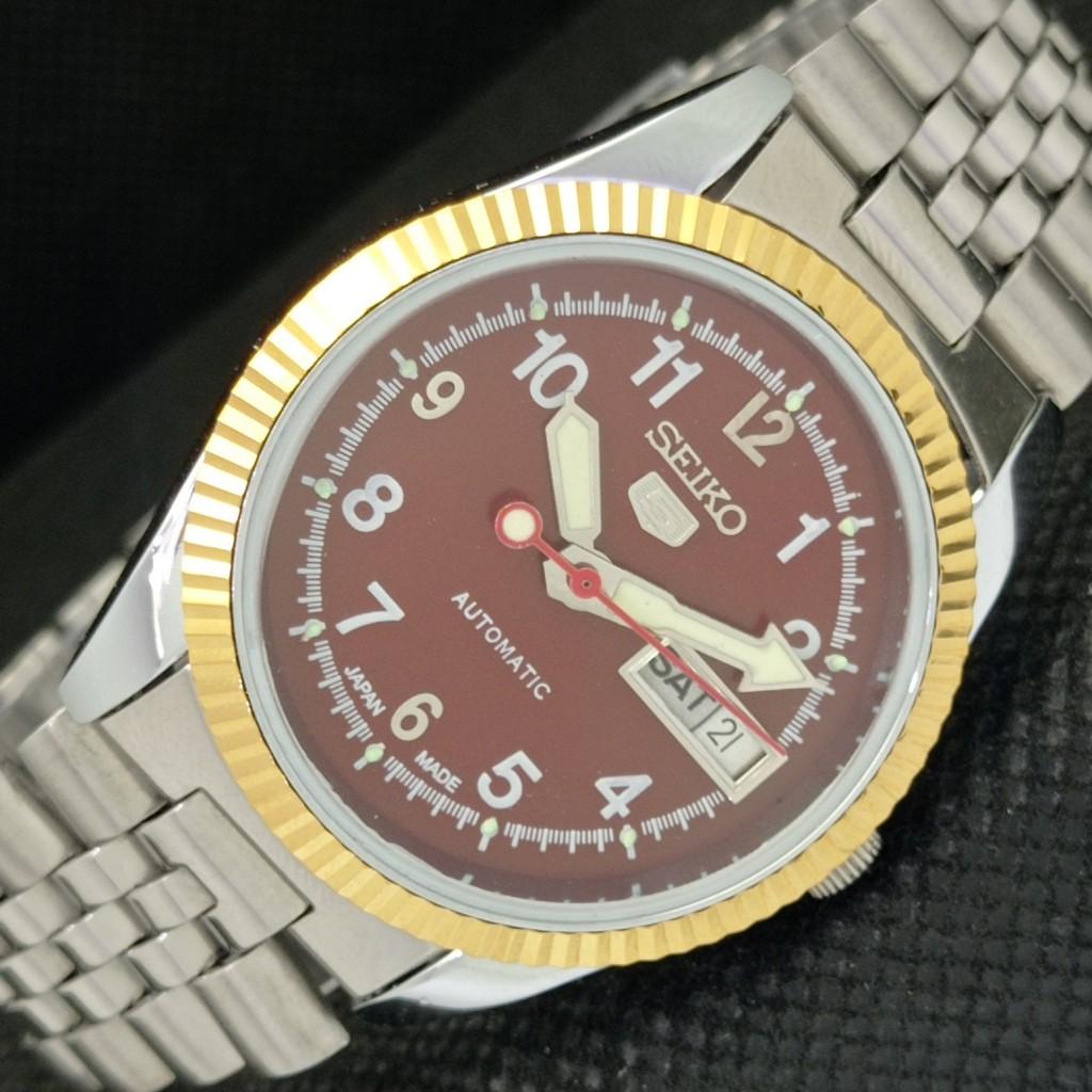 ВОССТАНОВЛЕННЫЕ ВИНТАЖНЫЕ МУЖСКИЕ ЧАСЫ SEIKO 5 PRESIDENT AUTOMATIC ИЗ ЯПОНИИ 575a-a304896-9