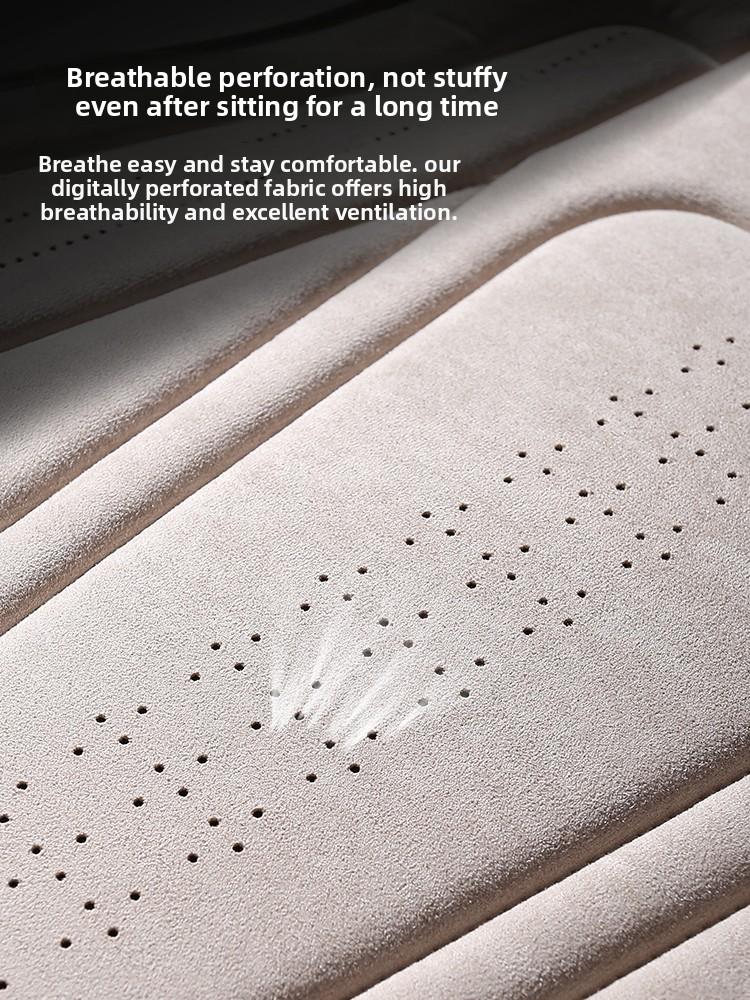 Luxury Car Seats Protection Universal Car Seat Cover All Season Breathable Auto High Quality Latex Suede Perforated Seat Covers