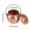 Copper Pot with Lid Single Person Nonstick Cookware Soup Stew Pan for