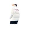 Anta Comfortable Breathable Loose Zipper Stand Collar Down Jacket Women Outerwear Ivory-White 162448905N-1