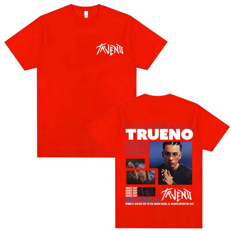 Rare Rapper Trueno Dance Taip Print T Shirts Unisex Women Hip Hop Fashion Oversized Tshirt Unisex Vintage Casual Soft Cotton Tees