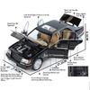 1:Масштаб 24 W140 320SEL 300SEL Металлические литые модели автомобилей Игрушка 6 открывающихся дверей Транспортные средства Свет Музыка Коллекция автомобилей Игрушки Детские подарки