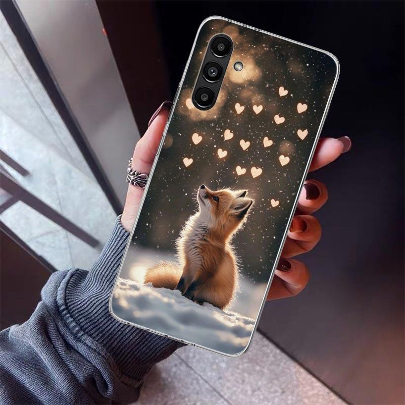 Animal Fox Phone Case For Samsung Galaxy A17 A16 A15 A14 A13 A57 A56 A55 A54 A53 A37 A36 A35 A34 A33 A26 A25 A24 A23 Galaxy A17