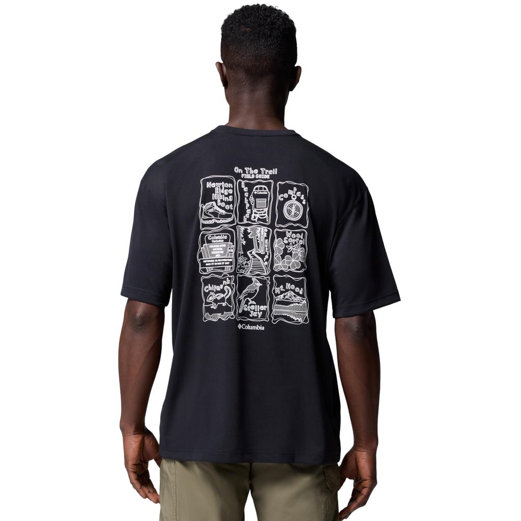 Columbia Cedar Trail Back Graphic Tee, Mens Black T-shirt