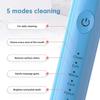 Electric Sonic Toothbrush 5 Speed Mode Soft Hair USB Rechargeable Waterproof Ultrasonic Whitening Tooth Brushes Replacement Head