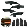 Для Skoda Superb 4 шт./компл. автомобильный Стайлинг дверная ручка/дверной подлокотник панель из микрофибры кожаный чехол Декор с установкой