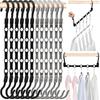 Closet Organizers and Storage,8 Pack Stronger Space Saving Hangers Clothes Hanger with 5 Holes Closet Storage for Heavy Clothes,Magic Home