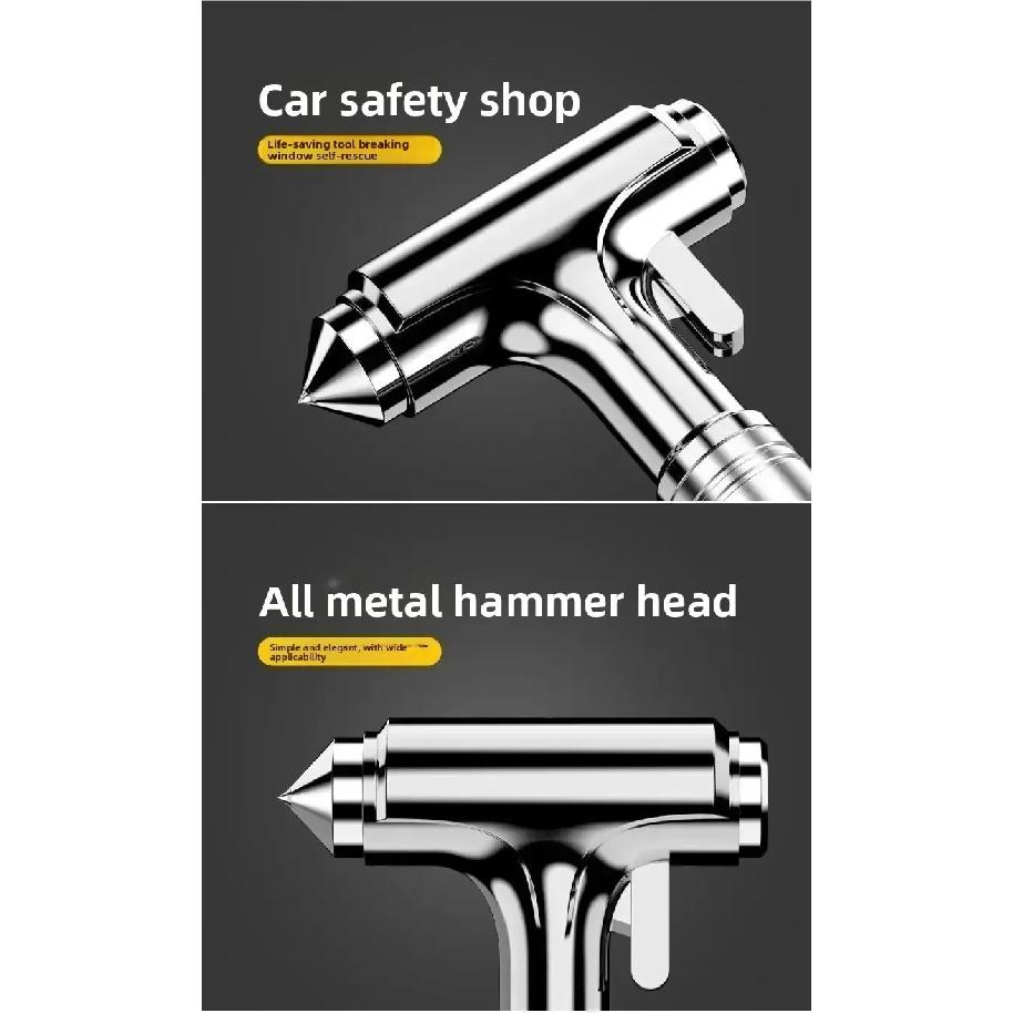 Vehicle Emergency Safety Escape Hammer Window Glass Breaker Multifunctional Outdoor Car Rescue Survival Tool