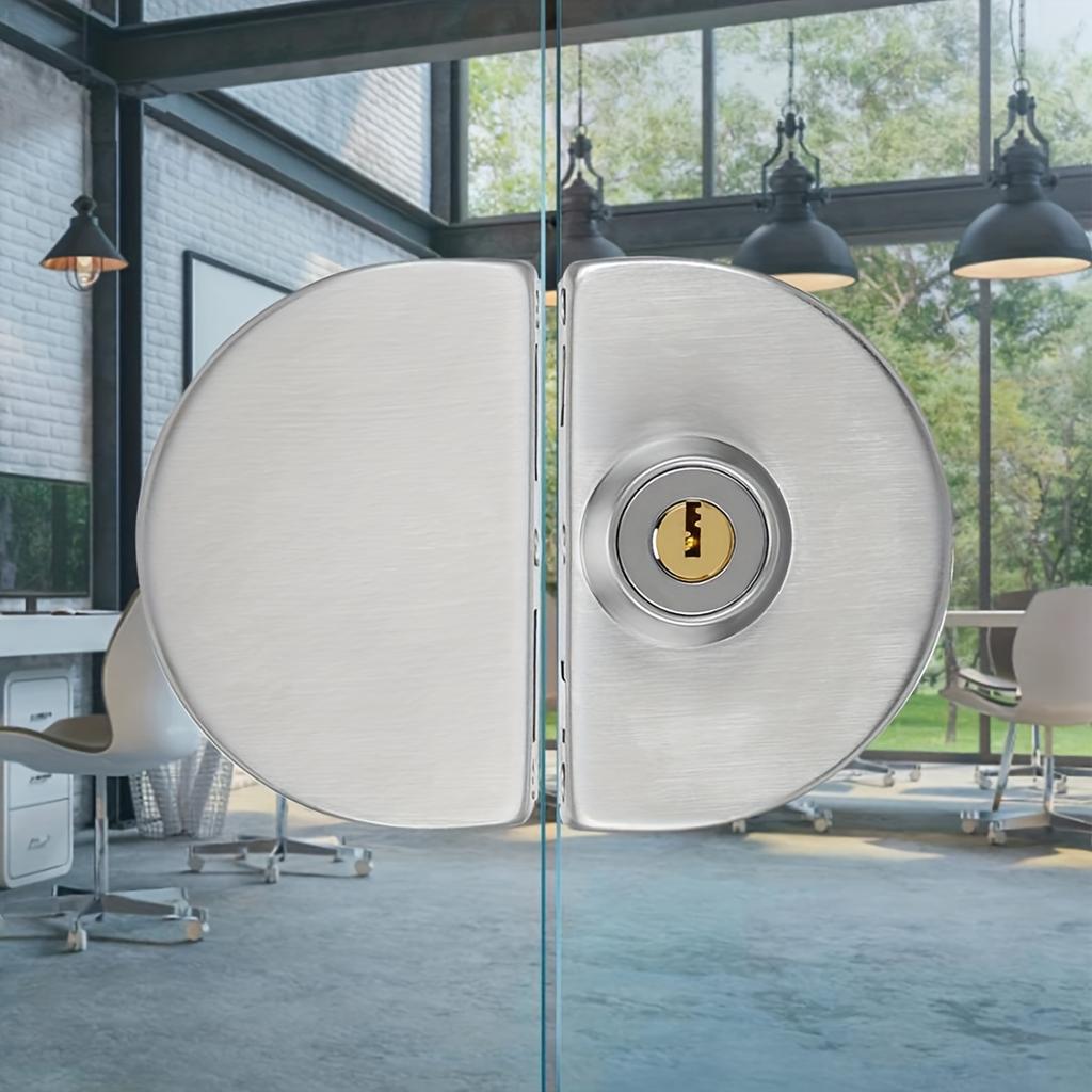 Подходит для 1/2 "стекла, 10 мм - 12 мм, нержавеющая сталь, двойной болт, поворотный раздвижной замок для контроля доступа, офисная стеклянная дверь