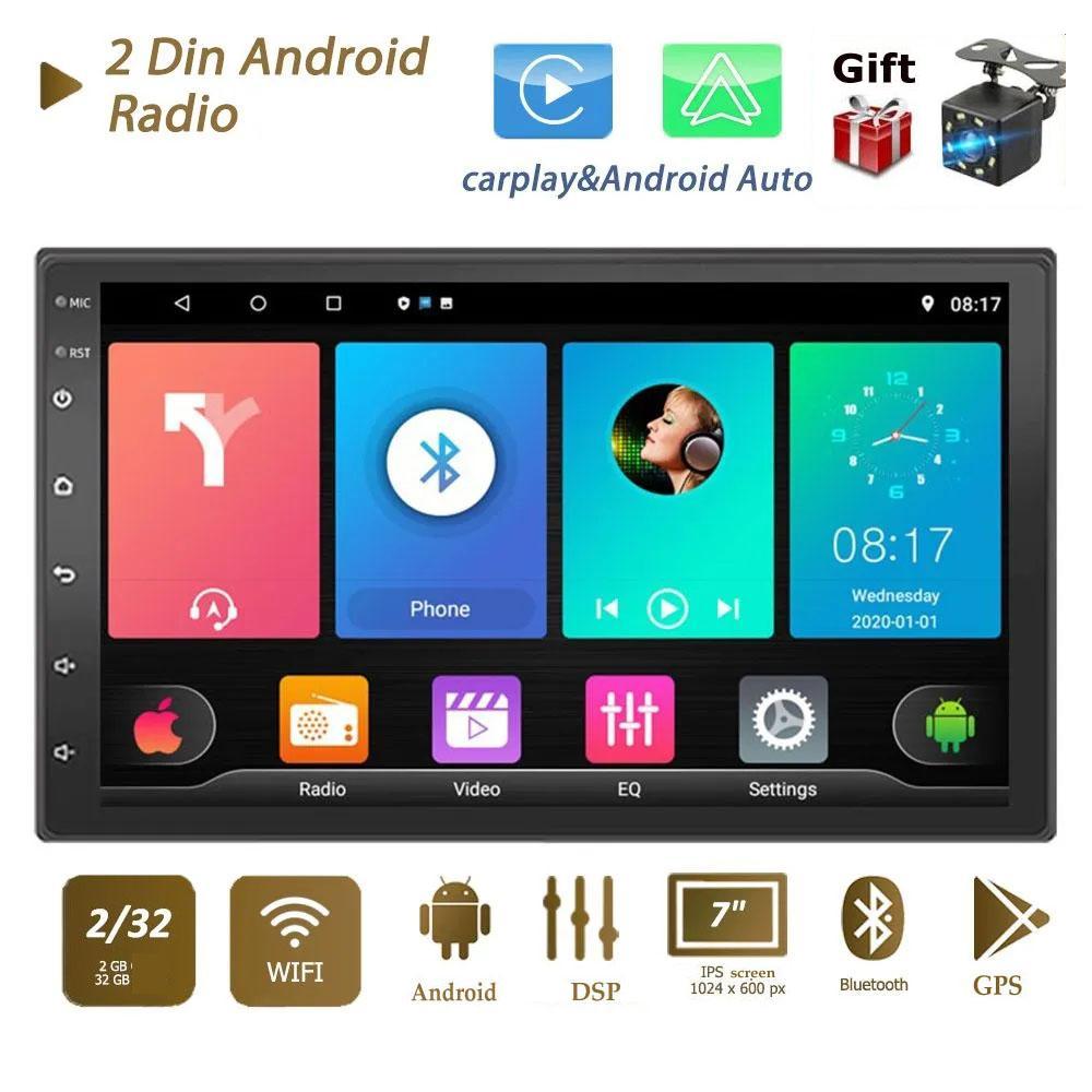 Автомобильный радиоприемник GPS 2 din Android Carplay Universal 10 дюймов для Volkswagen Nissan Hyundai Toyota мультимедийный плеер