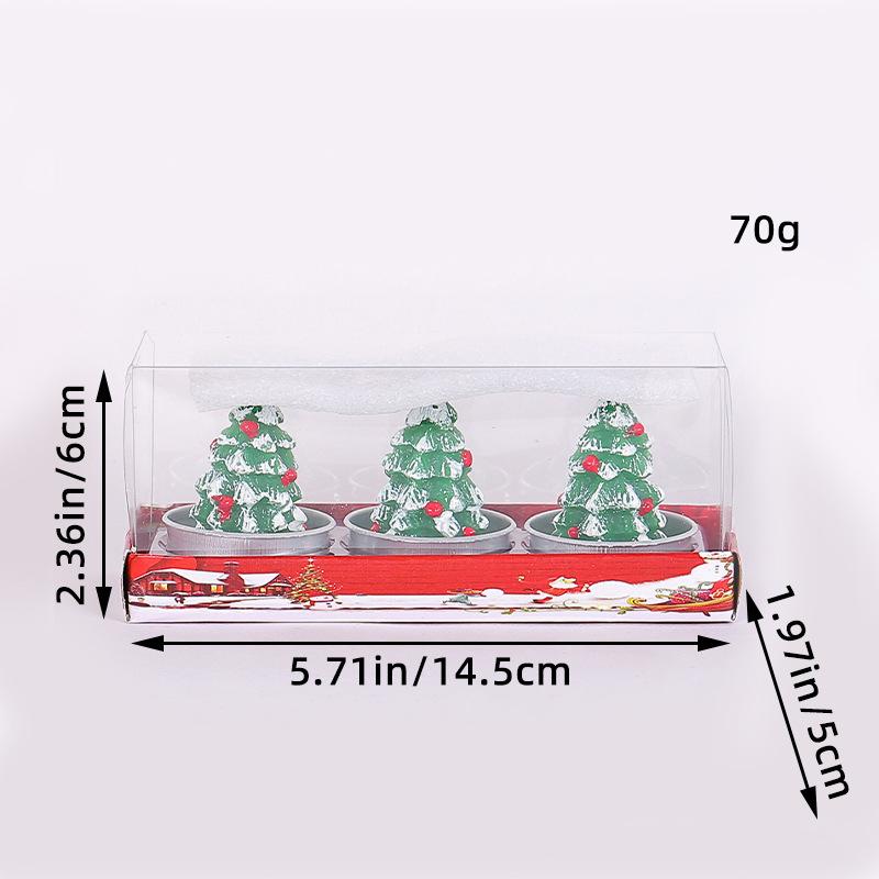 Christmas Candles With Santa Claus Christmas Tree Snowman For Home Decoration Christmas Gifts Christmas Ornaments Cute Design