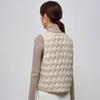 Down vest new women's short style with fashionable and light V-neck close-fitting duck down vest liner tide
