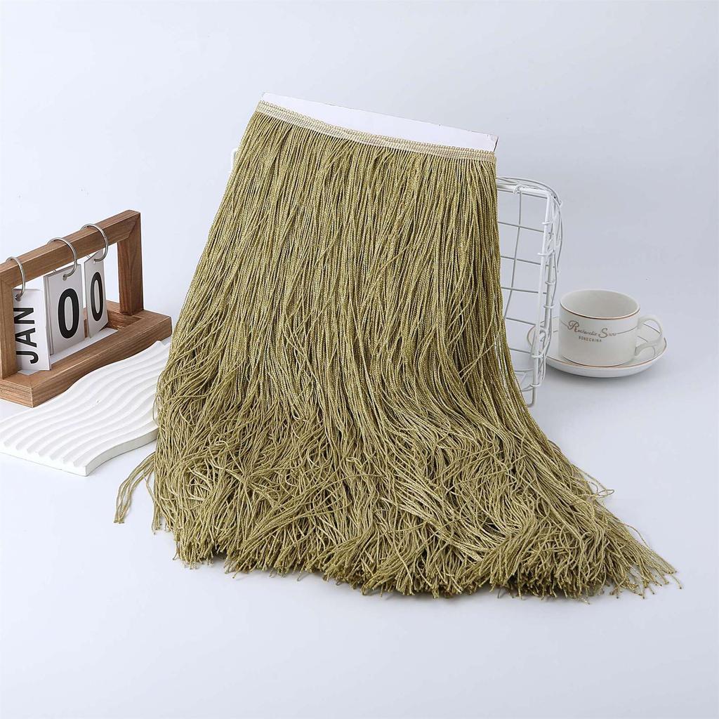 50 см Золотой Полиэстер Бахрома Ряд Борода Латинское Танцевальное Платье Декоративное DIY Платье Бахрома Кружево Аксессуар для Одежды