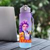 750Ml Water Bottle Demon Hunters Printed Large Capacity Drinking Cup Portable Outdoor Sports Water Cup Children Kid Gift
