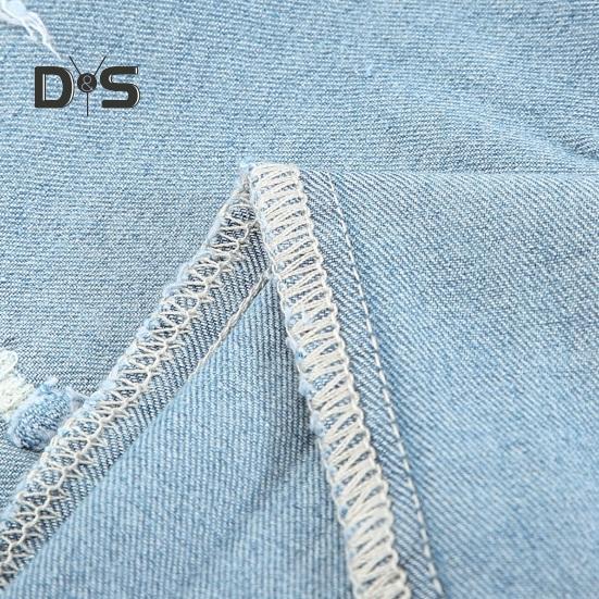 Женские потертые рваные джинсовые шорты с высокой талией, эластичные шорты с американским флагом, летние повседневные джинсовые шорты