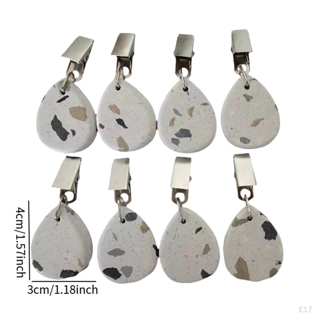 8 штук вешалок для скатертей для вечеринок и пикников из нержавеющей стали