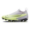 Phantom DF AG Artificial Turf Synthetic Leather Comfortable Versatile Sport Low Top Kids Football Shoes Kids Football Shoes Gray-Green DV3069-705