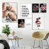 Modern Wine Drink Food Coffee Bread Kitchen Poster Canvas Print Wall Art Painting Picture Dining Room Restaurant Decoration