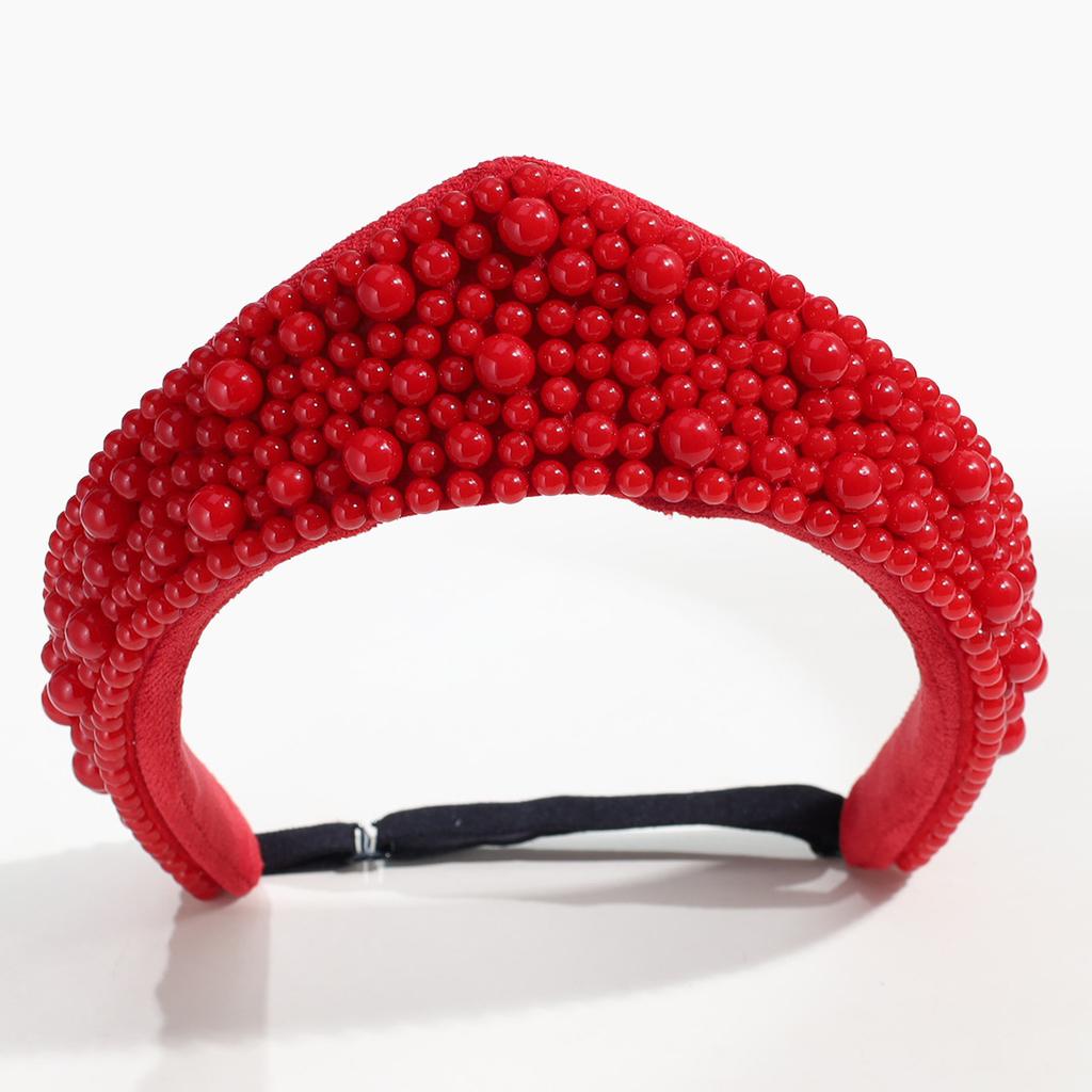 Headband hand-sewn white pearl rhinestone niche fashion simple