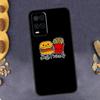 Чехол для картофеля фри, бургера, пиццы для OPPO A74 A94 A54 A96 A76 A16 A17 A57 A77 A15 A5 A9 A31 A53 A52 A72 A91 A57s