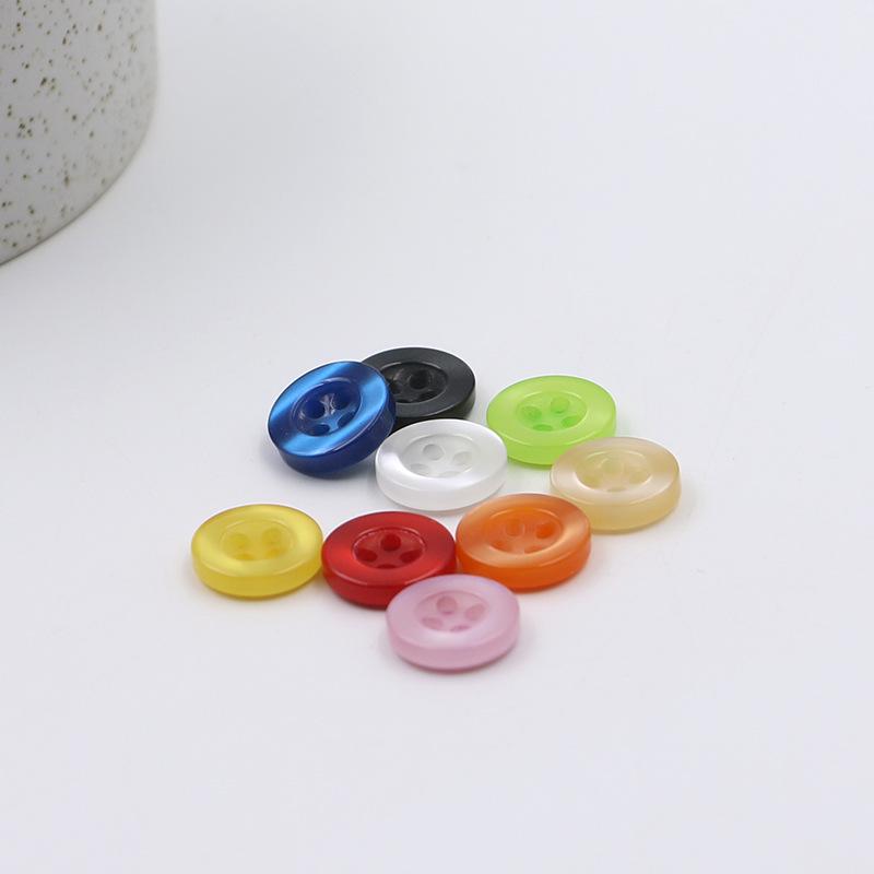 Перламутровые однотонные пуговицы с четырьмя отверстиями для манжет и воротников рубашек