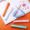 Студенческая безопасная складная ножница для вырезания из бумаги, ножницы для рукоделия, инструменты для ручной работы, ножницы в форме ручки