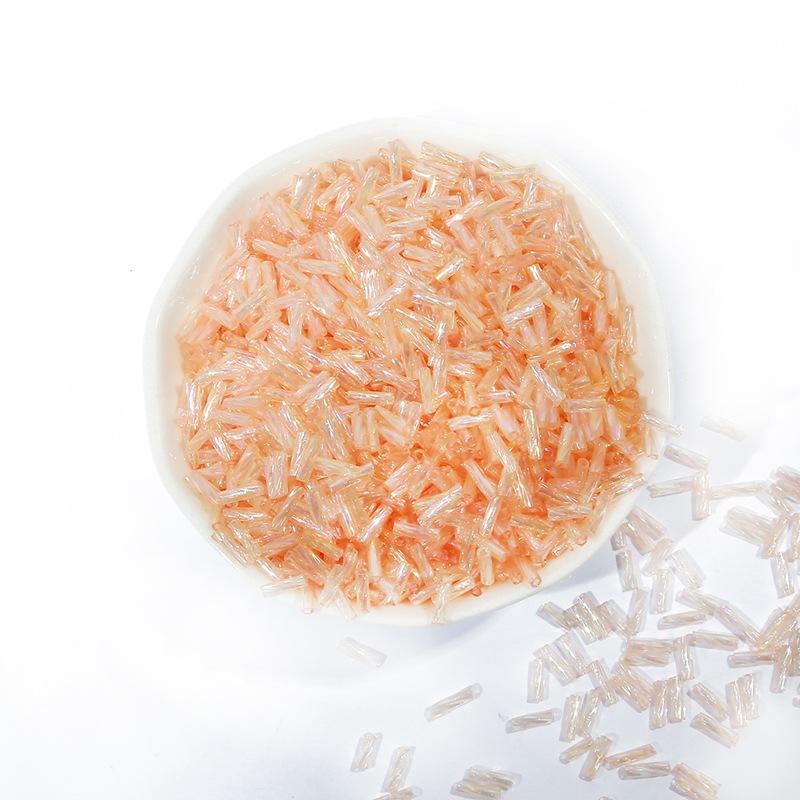 300 шт. 2x6 мм спиральные трубчатые бусины, аксессуары для одежды, изготовление платьев, сделай сам, спиральные стеклянные бусины для изготовления ювелирных изделий, браслетов, стекляруса, крутые трубчатые бусины