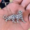 Стильная японская и корейская брошь «Леопард» с цирконом: Высококлассный, Универсальный Национальный Аксессуар