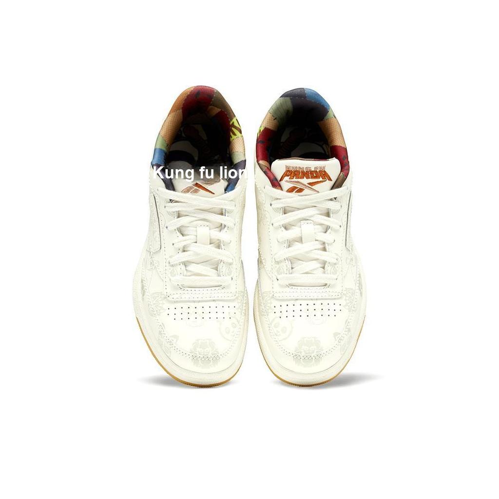 Kung Fu Panda x Reebok Club C 85 J Family Детские Кроссовки Кремовый Классический Белый Бумажно-белый H01194