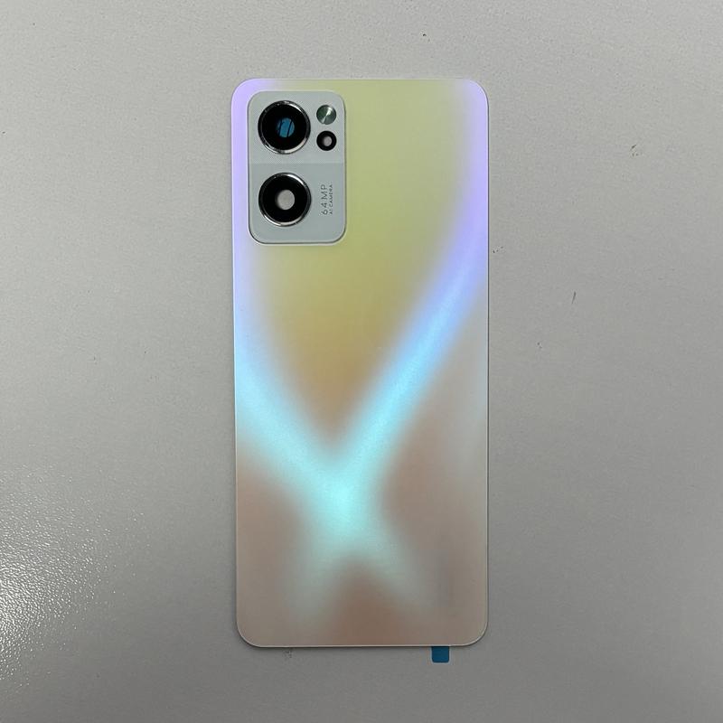 Стеклянная задняя крышка для Oppo Reno7 5G Крышка аккумулятора Задний корпус С линзой камеры Ремонт Замена для Oppo Reno7 4G