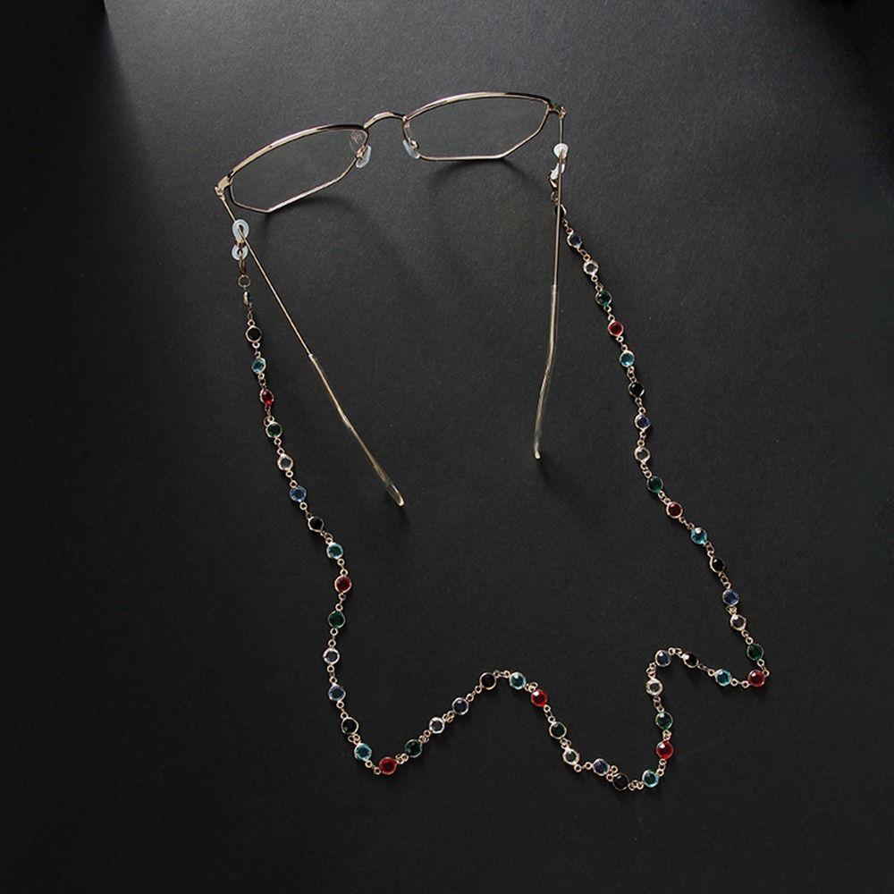 Ремешок для очков со стразами Металлическая цепочка для очков Цепочки для солнцезащитных очков Цепочка для маски Шнурок для очков