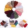 Мода Полиэстер Зимний Утеплитель Эластичная Повязка для Волос Вязаная Повязка на Голову Крючком Повязка на Голову Шерстяной Тюрбан